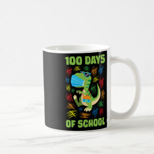 Face Mask Fun 100 Days Of School Boys Girls Coffee Mug
