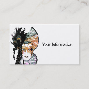 Face Mask Grunge Business Cards