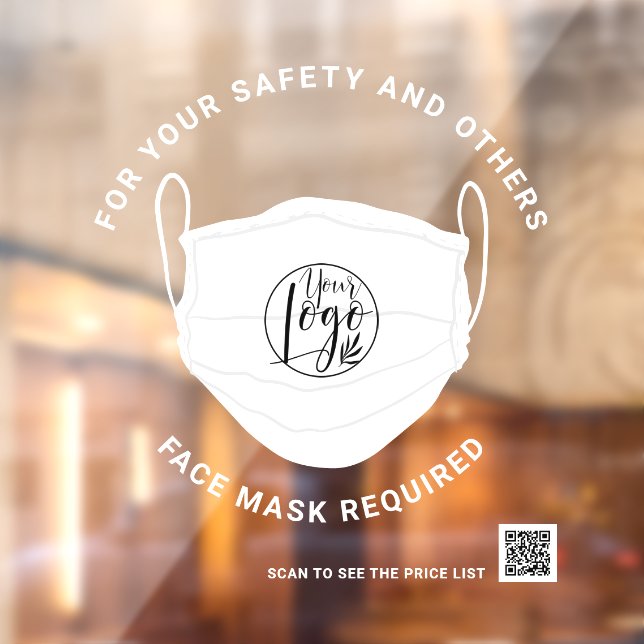Face mask required for safety Qr code (Sheet 2)