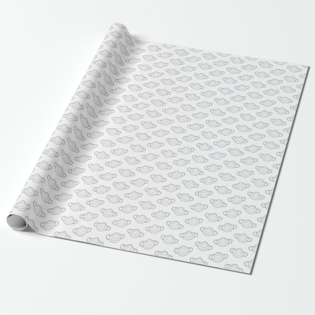 Face Mask Wrapping Paper (Unrolled)