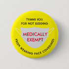 Face Mask Yellow Medically Exempt