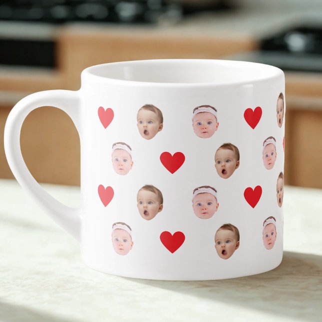 Face Mug, Custom Photo mug, Baby Gift  Espresso Cup (Creator Uploaded)
