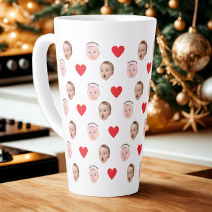 Face Mug, Custom Photo Mug, Baby Gift  Latte Mug