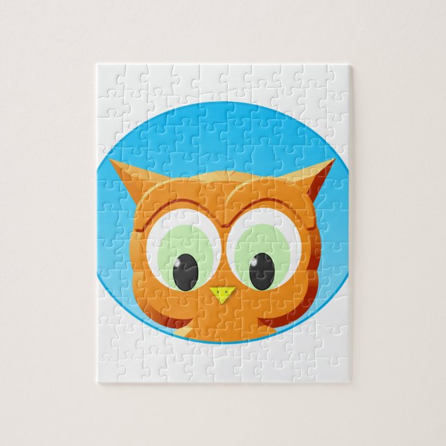Face Of A Little Owl Jigsaw Puzzle (Vertical)