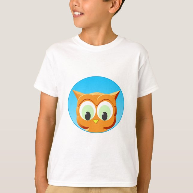Face Of A Little Owl T-Shirt (Front)