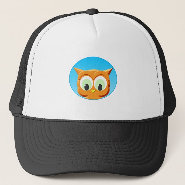 Face Of A Little Owl Trucker Hat (Front)