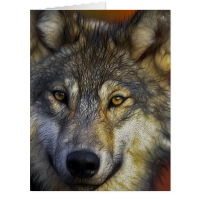 Face of a Wolf Photo (Front)