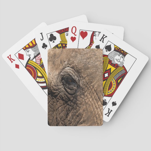 Face of an Elephant Playing Cards (Back)