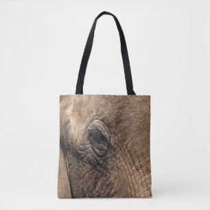 Face of an Elephant Tote Bag