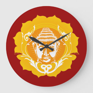 Face of Buddha Large Clock