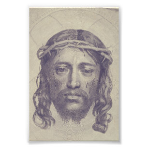 Face of Christ on St. Veronica's Veil Holy Face Photo Print
