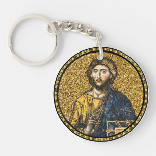 Face Of jesus Christ Orthodox Haga Sophia Icon Key Ring