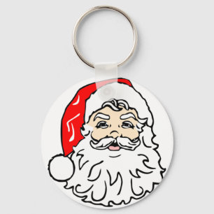 Face of Santa Claus Key Ring