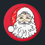 Face of Santa Claus Magnet<br><div class="desc">Face of santa claus with red hat.</div>