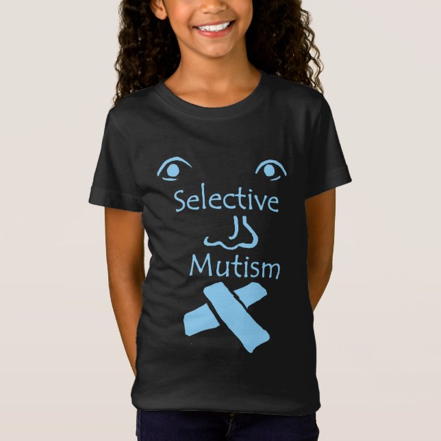 Face of Selective Mutism dark T-Shirt (Front)