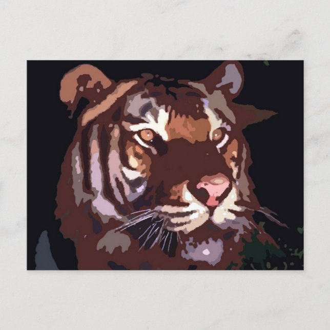 Face of Tiger Postcard (Front)