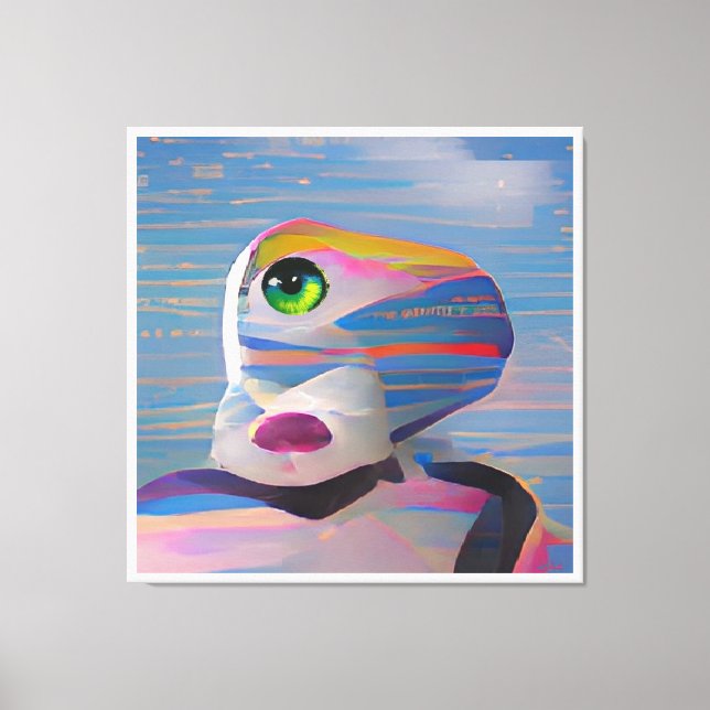 Face of Winter's Cyclops Canvas Print (Front)