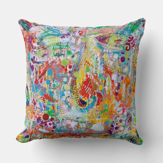 Face Off 20 x 20 Poly Throw Pillow (Front)