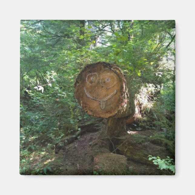 Face on a Tree Magnet (Front)