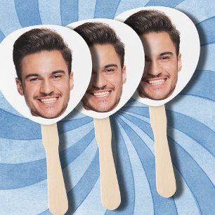 Face On Hand Fan   Custom Bachelorette Party