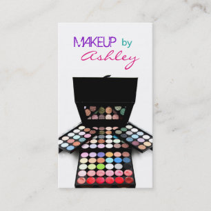 Face Paint Palette and Brushes - Makeup Artist Business Card