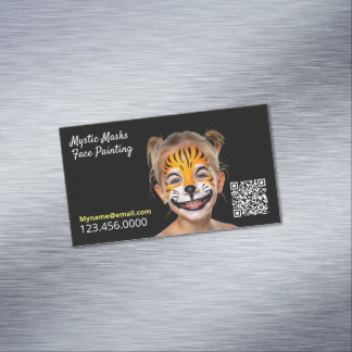 Face Painting QR Magnetic Business Card