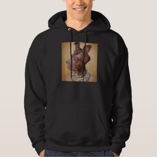 face portrait of an Ancient dog as Cleopatra 2 Hoodie