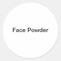Face Powder Cosmentic Label/