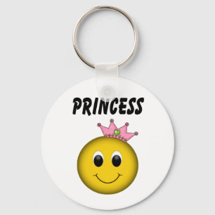 Face Princess with Crown Key Ring