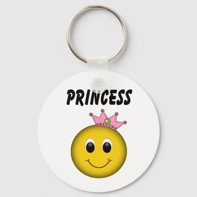 Face Princess with Crown Key Ring (Front)