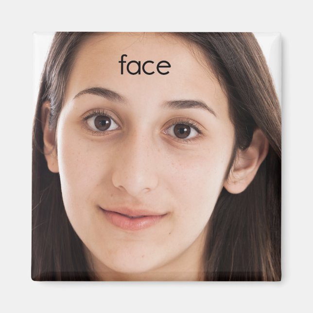 Face Refrigerator Magnet (Front)