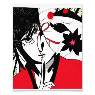 Face reveal avatar unmasked photo print