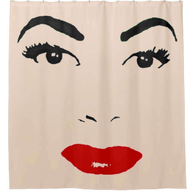 Face Shower Curtain (Front)