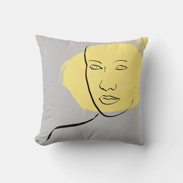 Face Sketch Cushion (Front)
