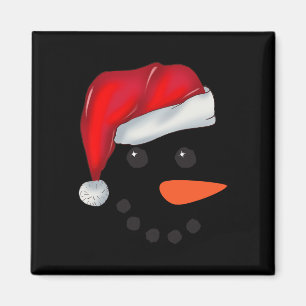 Face Snowman Christmas Matching Squad Family Men W Magnet