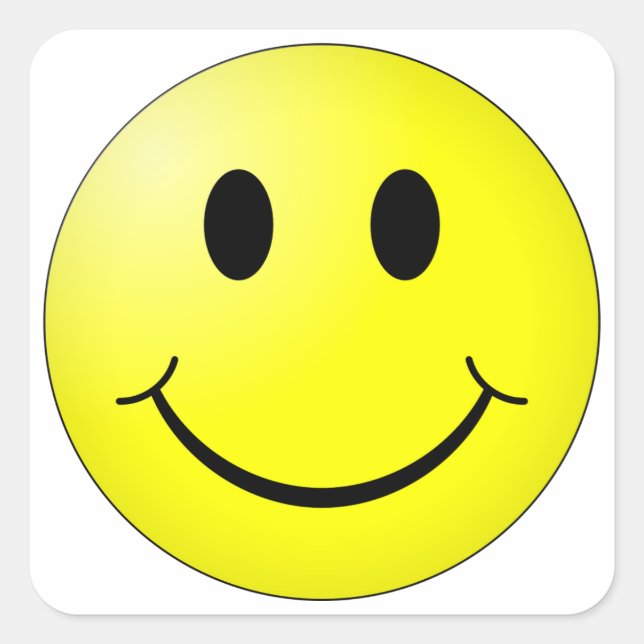 Face Square Sticker (Front)