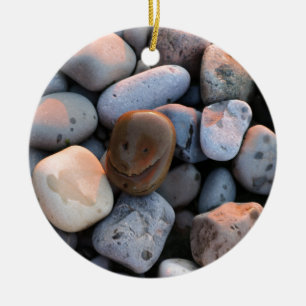 Face Stone Ceramic Tree Decoration