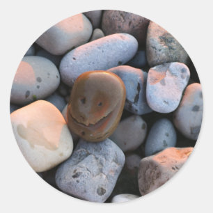 Face Stone Classic Round Sticker