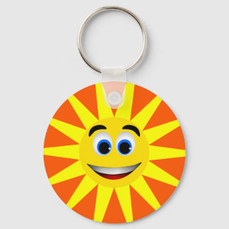 FACE SUN KEY RING