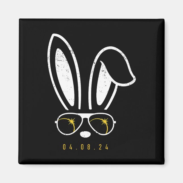 Face Sunglasses Fun Easter Total Solar Eclipse 202 Magnet (Front)