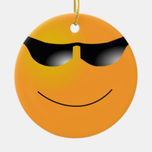 Face Sunglasses Ornament