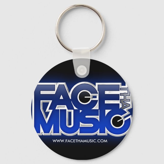 FACE THA MUSIC KEYCHAIN (Front)