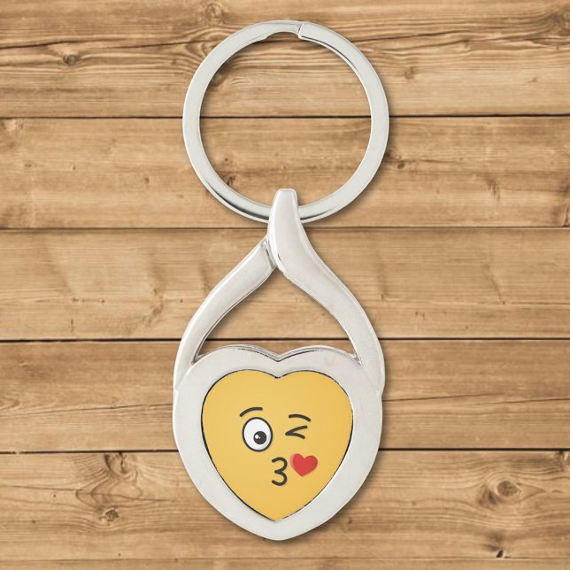 Face Throwing a Kiss Key Ring (Creator Uploaded)