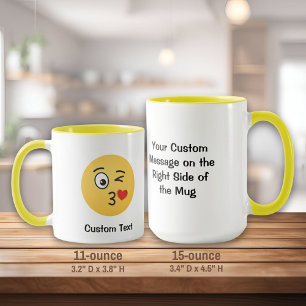 Face Throwing a Kiss Mug