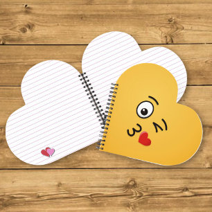 Face Throwing a Kiss Notebook