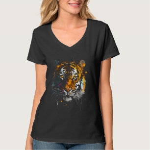 Face Tiger Colourful Animal  Animal  Design T-Shirt