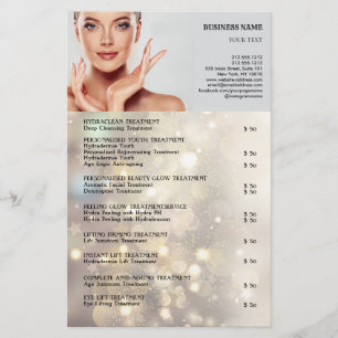 FACE TREATMENTS Beauty Salon flyer