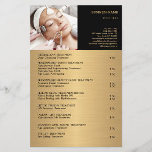 FACE TREATMENTS Beauty Salon flyer