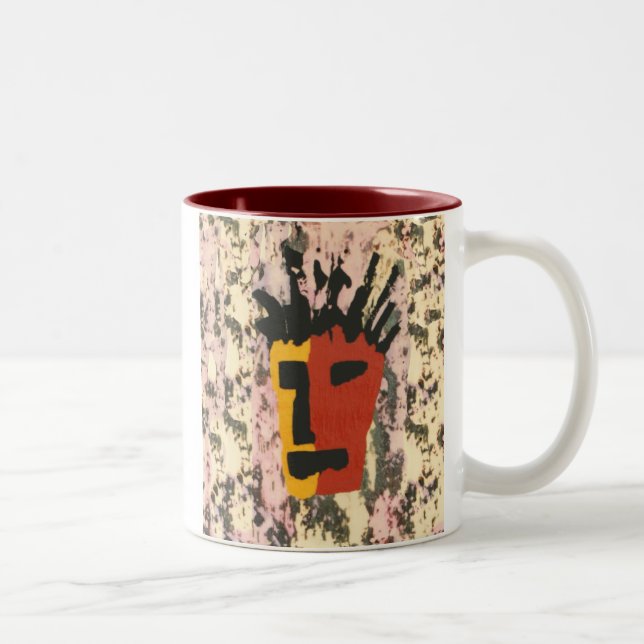 Face Two-Tone Coffee Mug (Right)