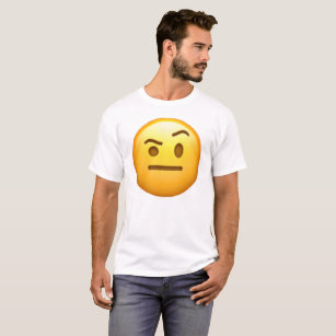 Face With One Eyebrow Raised - Emoji T-Shirt